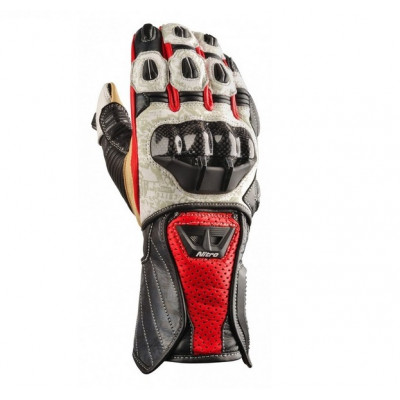 Γάντια μηχανής NITRO NG-102 RED CARBON