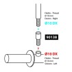 Αντάπτορας καθρέπτη απο 10mm σε 10mm / Δεξί σπείρωμα 90138 thumb