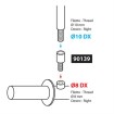 Αντάπτορας καθρέπτη απο 10mm σε 8mm / Δεξί σπείρωμα 90139 thumb