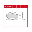 Τακάκια μοτοσυκλέτας TRW MCB544 thumb