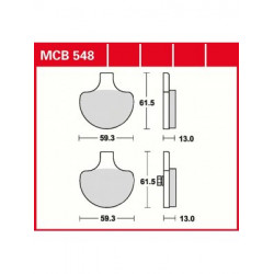 Τακάκια μοτοσυκλέτας TRW MCB548