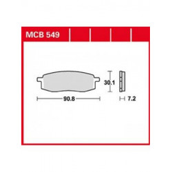 Τακάκια μοτοσυκλέτας TRW MCB549