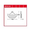Τακάκια μοτοσυκλέτας TRW MCB550 thumb