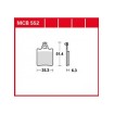 Τακάκια μοτοσυκλέτας TRW MCB552 thumb