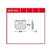Τακάκια μοτοσυκλέτας TRW MCB556 thumb