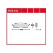 Τακάκια μοτοσυκλέτας TRW MCB558SI thumb