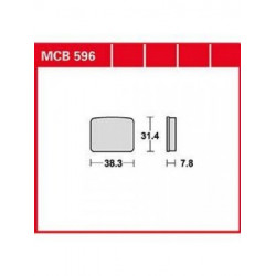 Τακάκια μοτοσυκλέτας TRW MCB596
