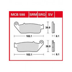 Τακάκια μοτοσυκλέτας TRW MCB598SRM