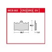Τακάκια μοτοσυκλέτας TRW MCB602SV thumb