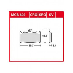 Τακάκια μοτοσυκλέτας TRW MCB602SV