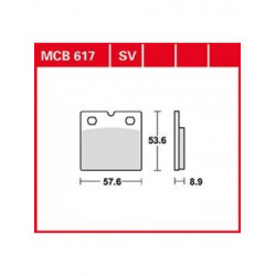 Τακάκια μοτοσυκλέτας TRW MCB617SV