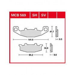 Τακάκια μοτοσυκλέτας TRW MCB569SH