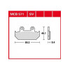 Τακάκια μοτοσυκλέτας TRW MCB571