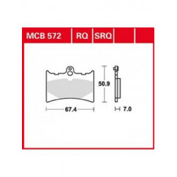 Τακάκια μοτοσυκλέτας TRW MCB572