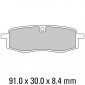 Τακάκια μοτοσυκλέτας FERODO FDB411P thumb