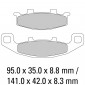 Τακάκια μοτοσυκλέτας FERODO FDB481P thumb