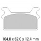 Τακάκια μοτοσυκλέτας FERODO FDB485P thumb