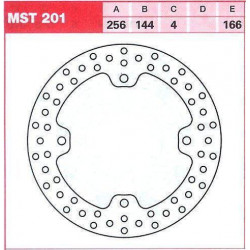 Δισκόπλακα εμπρός LUCAS/TRW MST201