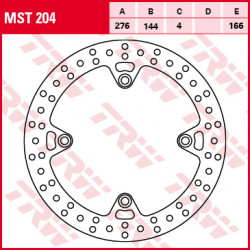 Δισκόπλακα εμπρός TRW-LUCAS MST204