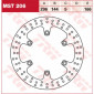 Δισκόπλακα εμπρός TRW-LUCAS MST206 thumb