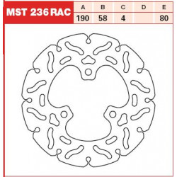 Δισκόπλακα εμπρός MST236RAC