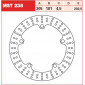 Δισκόπλακα εμπρός TRW-LUCAS MST238 thumb