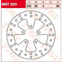 Δισκόπλακα εμπρός TRW-LUCAS MST253 Δισκόπλακα εμπρός TRW-LUCAS MST253