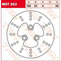 Δισκόπλακα εμπρός TRW-LUCAS MST263 Δισκόπλακα εμπρός TRW-LUCAS MST263
