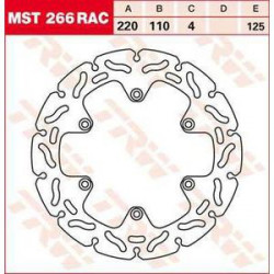 Πίσω δισκόπλακα TRW-LUCAS MST266RAC Πίσω δισκόπλακα TRW-LUCAS MST266RAC