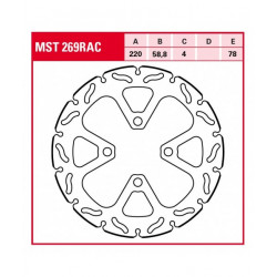 Δισκόπλακα εμπρός TRW-LUCAS MST269RAC Δισκόπλακα εμπρός TRW-LUCAS MST269RAC