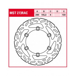 Δισκόπλακα εμπρός TRW-LUCAS MST273RAC Δισκόπλακα εμπρός TRW-LUCAS MST273RAC