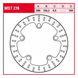 Δισκόπλακα εμπρός TRW-LUCAS MST278 Δισκόπλακα εμπρός TRW-LUCAS MST278