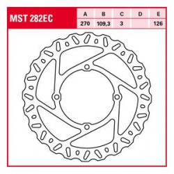 Δισκόπλακα εμπρός TRW-LUCAS MST282EC