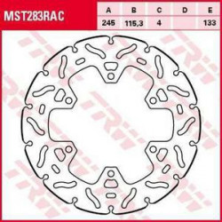 Πίσω δισκόπλακα μοτοσυκλέτας TRW-LUCAS MST283RAC