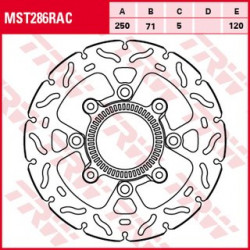 Πίσω δισκόπλακα μοτοσυκλέτας TRW-LUCAS MST286RAC Πίσω δισκόπλακα μοτοσυκλέτας TRW-LUCAS MST286RAC