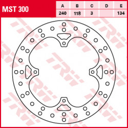 Δισκόπλακα εμπρός TRW-LUCAS MST300
