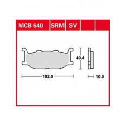 Τακάκια μοτοσυκλέτας TRW MCB640SV Τακάκια μοτοσυκλέτας TRW MCB640SV