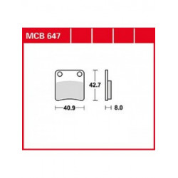 Τακάκια μοτοσυκλέτας TRW MCB647