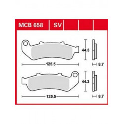 Τακάκια μοτοσυκλέτας TRW MCB658
