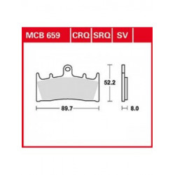Τακάκια μοτοσυκλέτας TRW MCB659SRQ Τακάκια μοτοσυκλέτας TRW MCB659SRQ