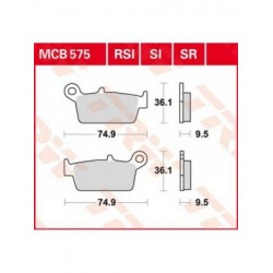 Τακάκια μοτοσυκλέτας TRW MCB575SI Τακάκια μοτοσυκλέτας TRW MCB575SI