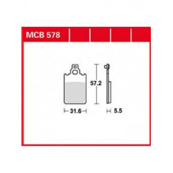 Τακάκια μοτοσυκλέτας TRW MCB578