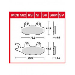 Τακάκια μοτοσυκλέτας TRW MCB582RSI Τακάκια μοτοσυκλέτας TRW MCB582RSI