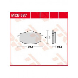 Τακάκια μοτοσυκλέτας TRW MCB587