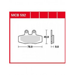 Τακάκια μοτοσυκλέτας TRW MCB592