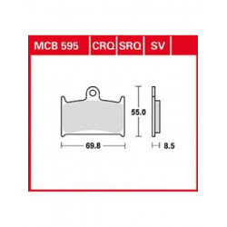 Τακάκια μοτοσυκλέτας TRW MCB595SRQ Τακάκια μοτοσυκλέτας TRW MCB595SRQ