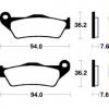 Τακάκια μοτοσυκλέτας OEM BREMBO 07BB0435