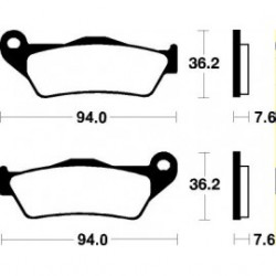 Τακάκια μοτοσυκλέτας OEM BREMBO 07BB0435