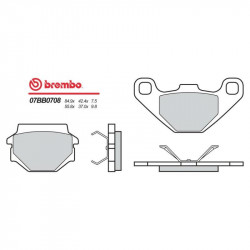 Τακάκια μοτοσυκλέτας OEM BREMBO 07BB0708