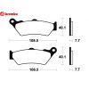 Τακάκια μοτοσυκλέτας OEM BREMBO 07BB0390